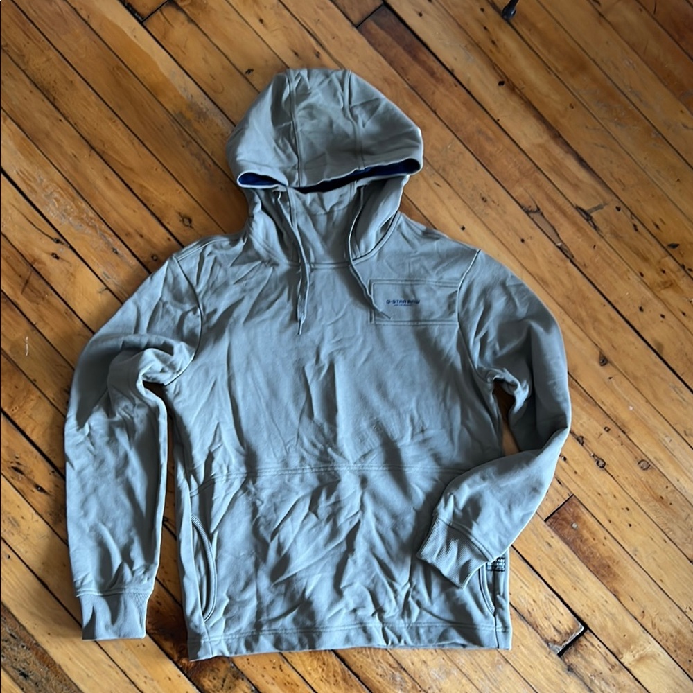 Men's Green Grey Hoodie by G-Star